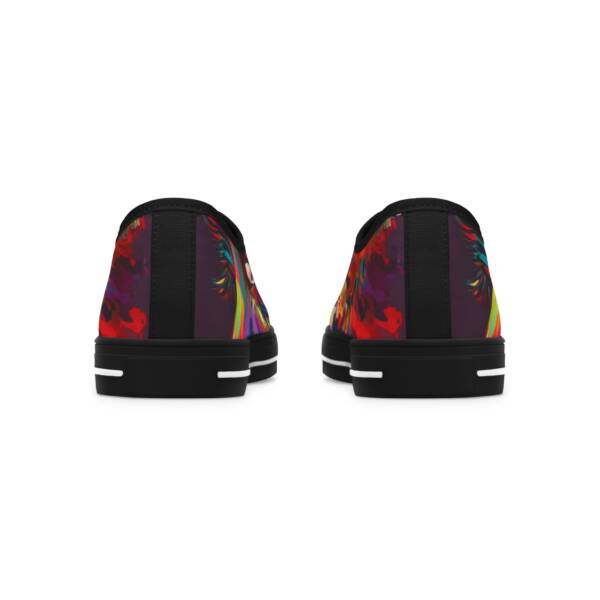 Vibrant Women's Low Top Sneakers - Colorful Floral Design - Image 7