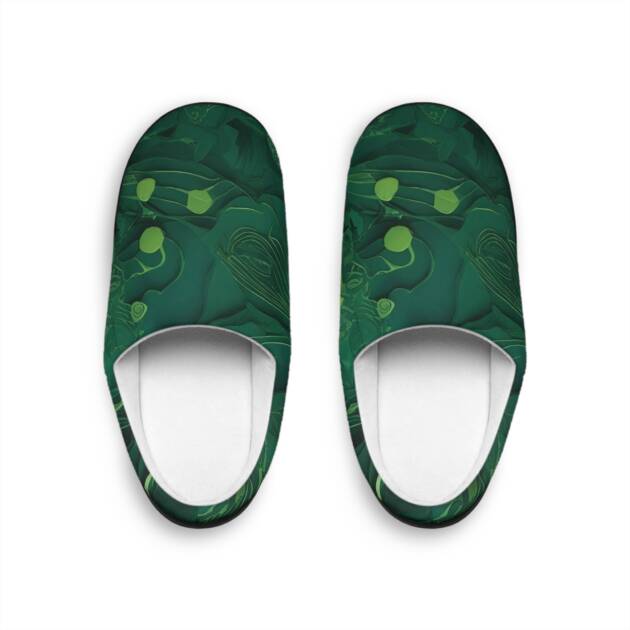 Stylish Green Indoor Slippers for Women – Cozy Comfort and Relaxation