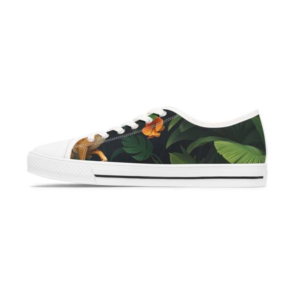 Women’s Low Top Sneakers – Tropical Blossom Design - Image 13