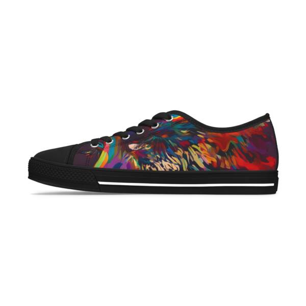 Vibrant Women's Low Top Sneakers - Colorful Floral Design - Image 5