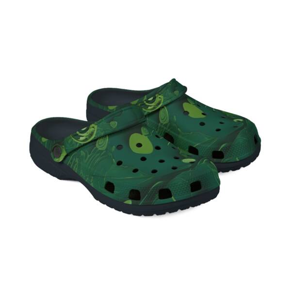 EVA Foam Rubber Shoes (AOP)-Geometric Green Pattern Design - Image 2