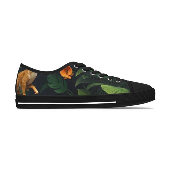 Women’s Low Top Sneakers – Tropical Blossom Design - Image 3
