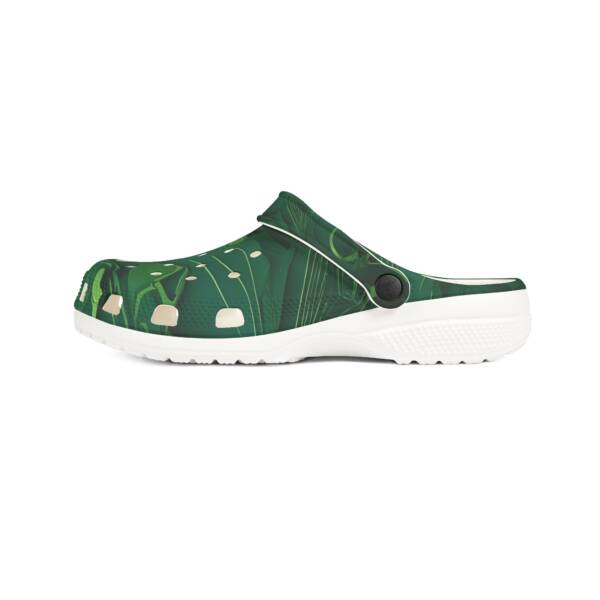 EVA Foam Rubber Shoes (AOP)-Geometric Green Pattern Design - Image 12
