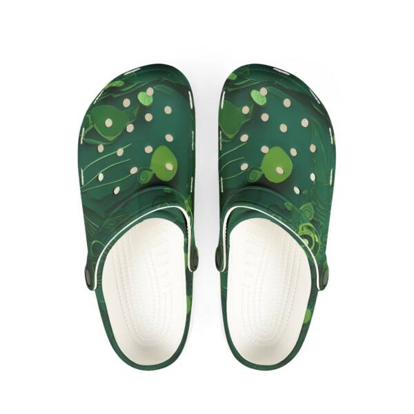 EVA Foam Rubber Shoes (AOP)-Geometric Green Pattern Design - Image 9