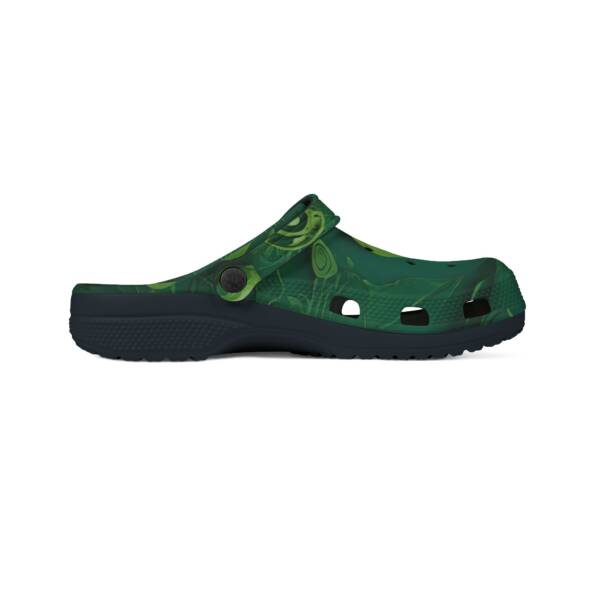 EVA Foam Rubber Shoes (AOP)-Geometric Green Pattern Design - Image 3