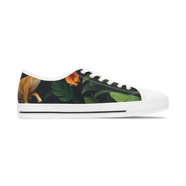 Women’s Low Top Sneakers – Tropical Blossom Design - Image 11