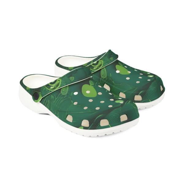 EVA Foam Rubber Shoes (AOP)-Geometric Green Pattern Design - Image 10