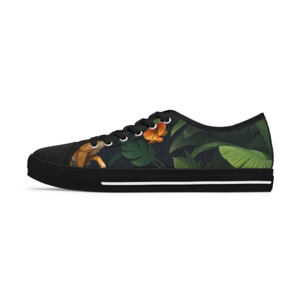 Women’s Low Top Sneakers – Tropical Blossom Design - Image 2