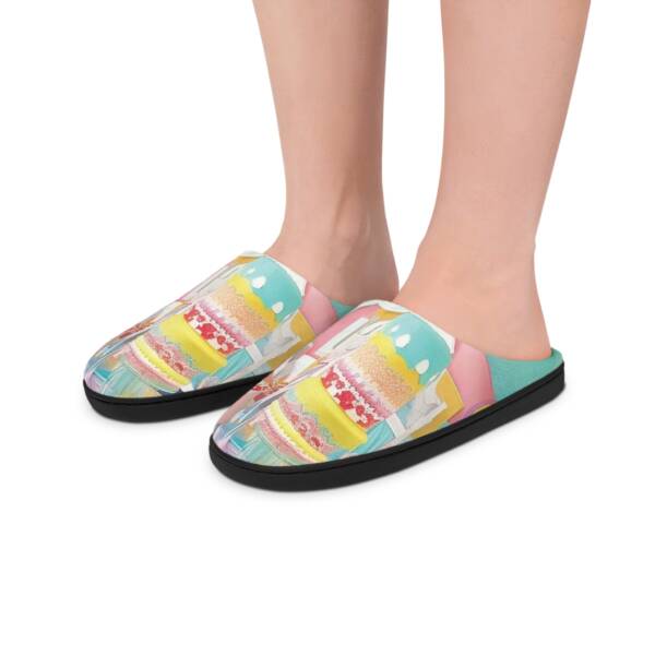 Women’s Indoor Slippers – Colorful Whimsy Design - Image 6