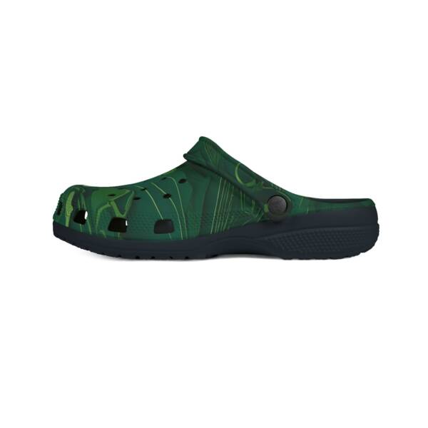 EVA Foam Rubber Shoes (AOP)-Geometric Green Pattern Design - Image 4